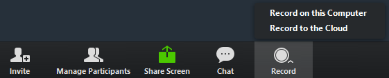 cloud recording options in Zoom Help Center