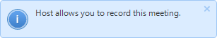 host allows you to record