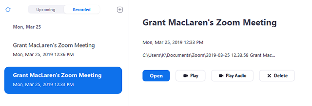how to download recordings from zoom recorder