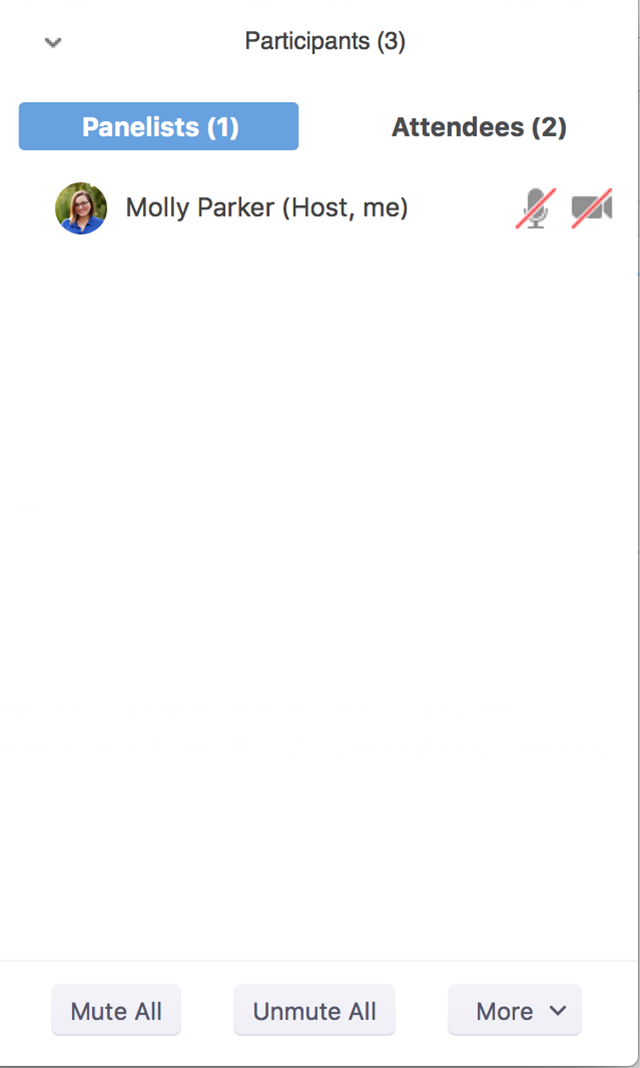 Managing Attendees And Panelists In A Webinar Zoom Help Center