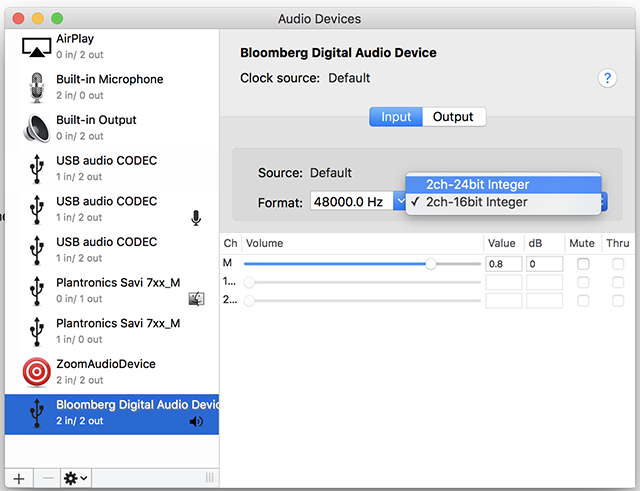 usb audio codec not working