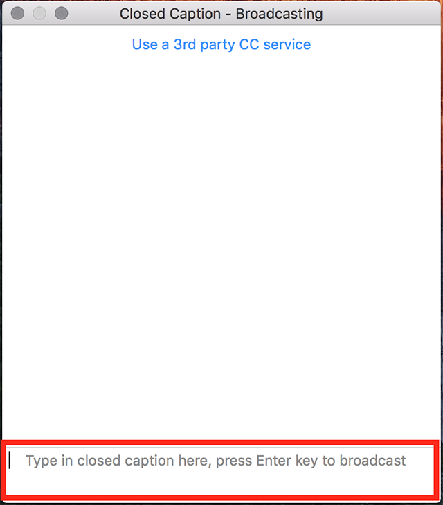 zoom closed captioning