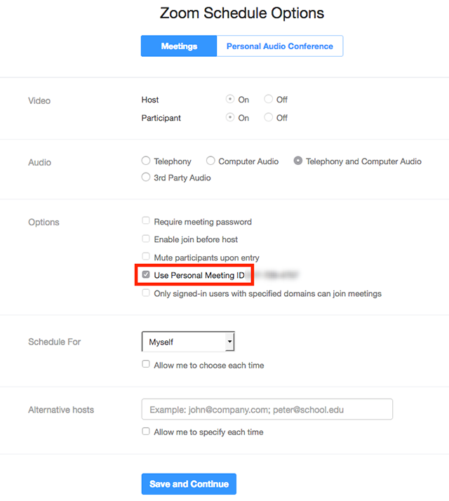 how to use zoom instant meeting id