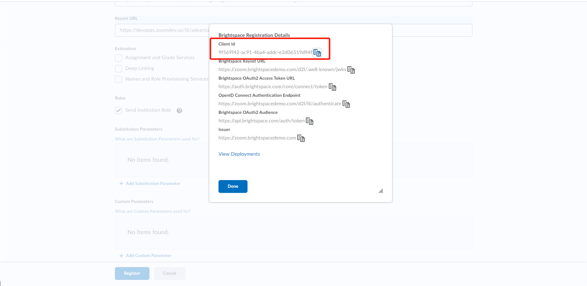 Configuring LTI Pro 1.3 for Brightspace - Zoom Support