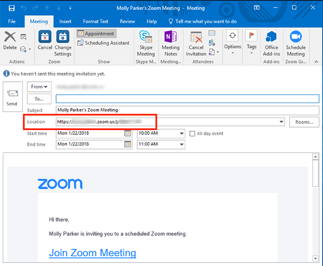 How To Schedule A Zoom Meeting In Outlook Ffopcook