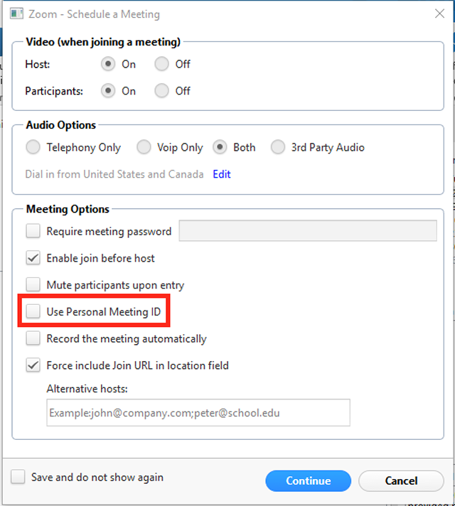 zoom meeting id list and password