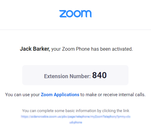 assign zoom phone number