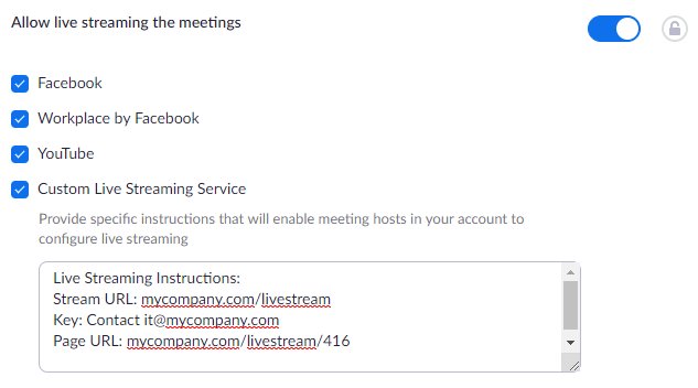 Live Streaming Meetings Or Webinars Using A Custom Service Zoom Help Center