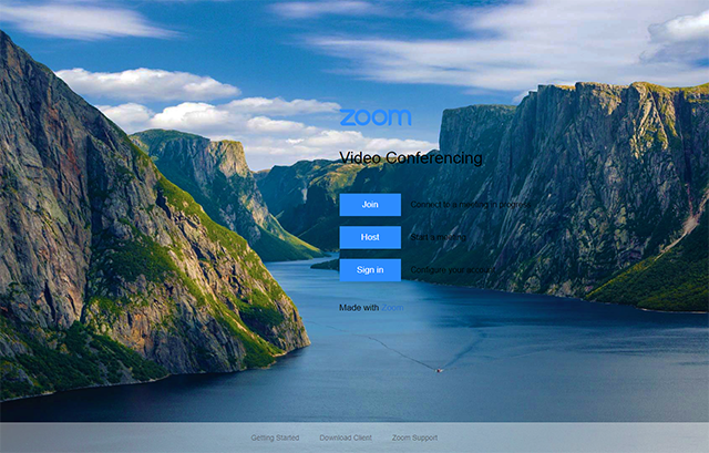 how to change background on zoom web browser