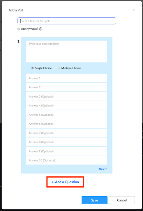 Sondage Pour Les Webinaires Zoom Centre D Aide