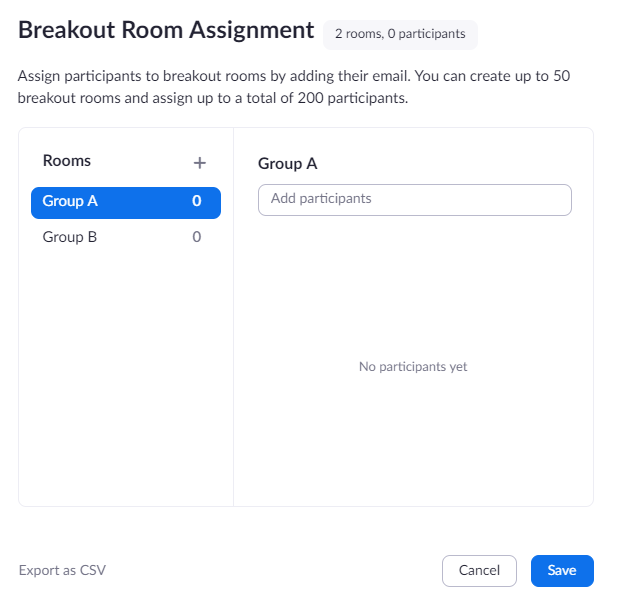 managing zoom breakout rooms