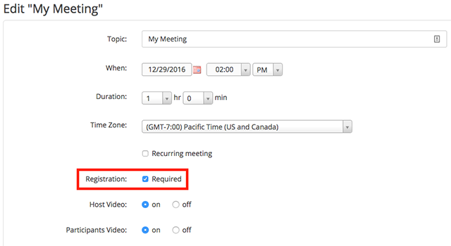 create zoom meeting for someone else