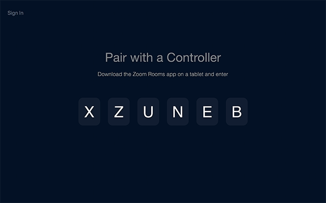 zoom room controller app